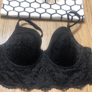 NWOT Victoria’s Secret Long Laced Bra 38DD